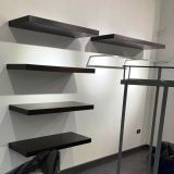 ARREDO CON MENSOLE A MURO SPESSE MOKA 6144